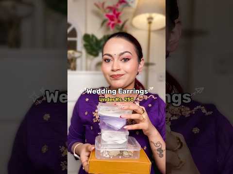 Wedding Earrings under Rs. 250 ✨ #meeshohaul #meeshofinds #affordableearrings 🧿