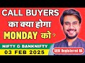 Nifty And BankNifty Prediction For Monday 3 Feb 2025 BankNifty Options Monday Rishi Money