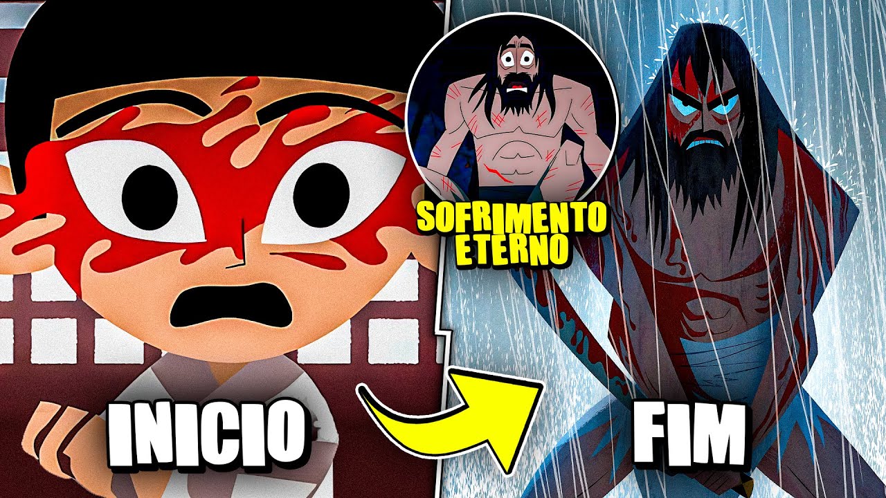 Samurai Jack em 25 Minutos do Inicio ao Fim! (Jack alcançou a PAZ?!)