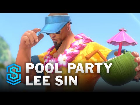 Pool Party Lee Sin Wild Rift Skin Spotlight