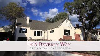 preview picture of video 'Altadena Real Estate: 939 Beverly Way Altadena CA'