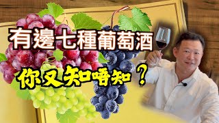 [ 紅酒入門 ]  紅酒知識 Wine Knowledge  |  7種葡萄酒你飲過邊種?  | 紅酒知識 (第二集 ) | 品酒 | 認識葡萄酒