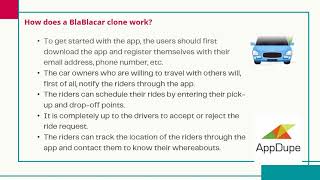 Enter The Picture Of Carpooling Business With A BlaBlacar App Script