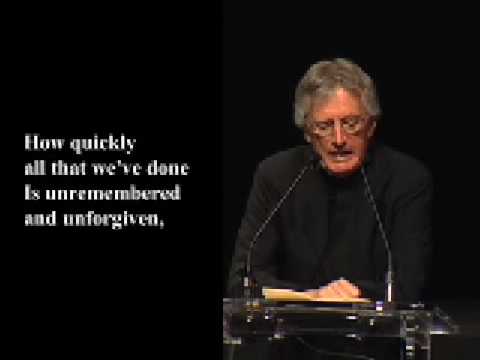 Poet Charles Wright reads from Scar Tissue