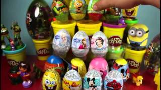 Super Surprise Jumbo Eggs & Normal Eggs 2015 TMNT- Minion -Dora The Explorer