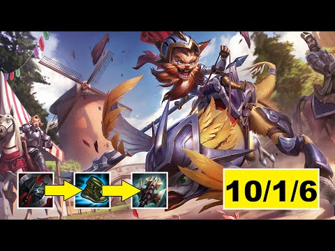 League of Legends: Sir Kled vs Katarina. S10 Patch 10.17. K/D/A: 10/1/6.
