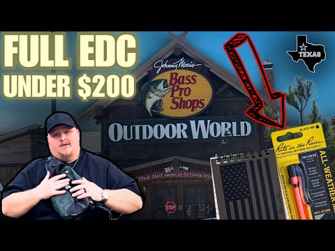 Full EDC Loadout Under $200 – Budget Everyday Carry Gear from Bass Pro Shops! EDC Vlog