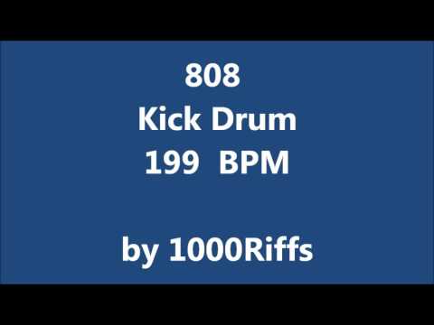 808 Kick Bass Drum 199 BPM - Beats Per Minute
