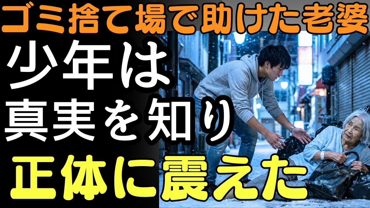 ゴミ捨て場で助けた老婆――少年が知った“本当の正体”に震えた | 人生の教訓