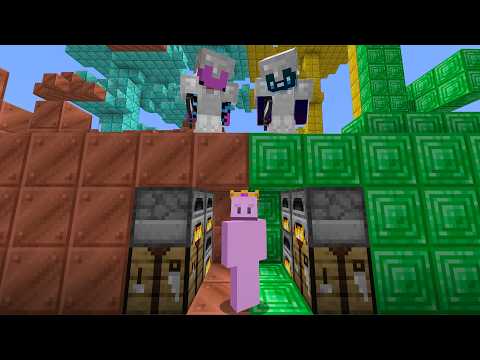 Minecraft Speedrunner VS 2 Hunters in Random Chunks
