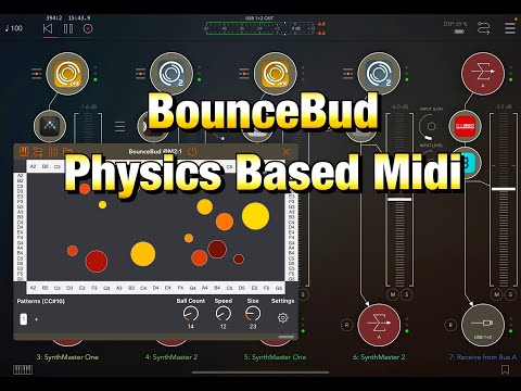BounceBud -  Physics Based Midi by Cem Olcay - With SynthMaster One & Two Plus Effects