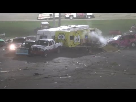 8 2 2025 Grundy County Speedway Figure-8 Trailer Race of Destruction