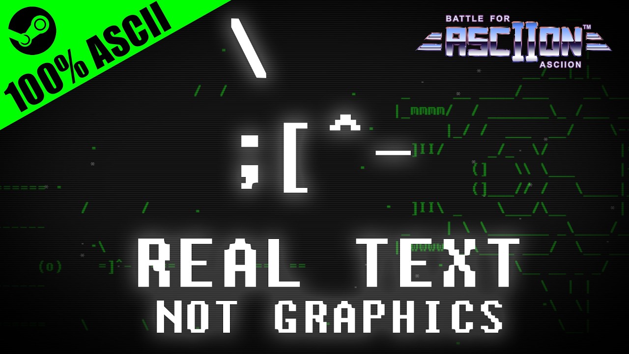 BATTLE FOR ASCIION - نص ASCII حقيقي Shoot 'Em Up (مقدمة) - YouTube