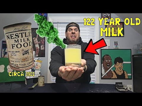 Consuming A Glass of 122 Year Old "MILK" (Human Science) | L.A. BEAST