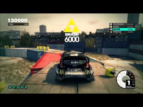 DiRT 3 Platinum Gymkhana Academy Smash Tutorial