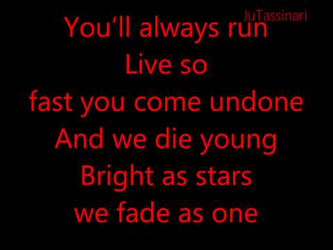 We Die Young - The Showdown - Lyrics