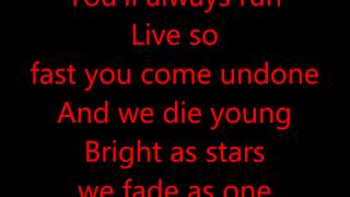We Die Young - The Showdown - Lyrics