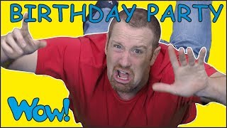 Birthday Party for Steve and Maggie with Bobby Magic for Kids | Free Speaking Wow English TV