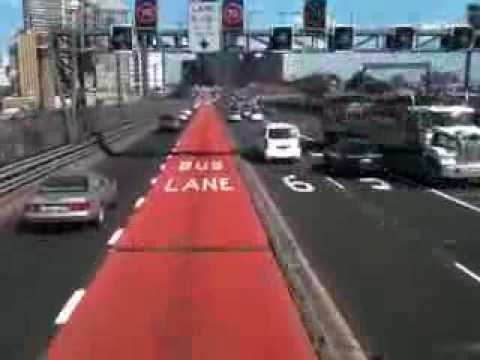 Hillsbus Bustech CDi #6089 crossing Sydney Harbour Bridge