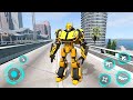 Robot Justice War Car Jet Transform Game 2023 Android Gameplay
