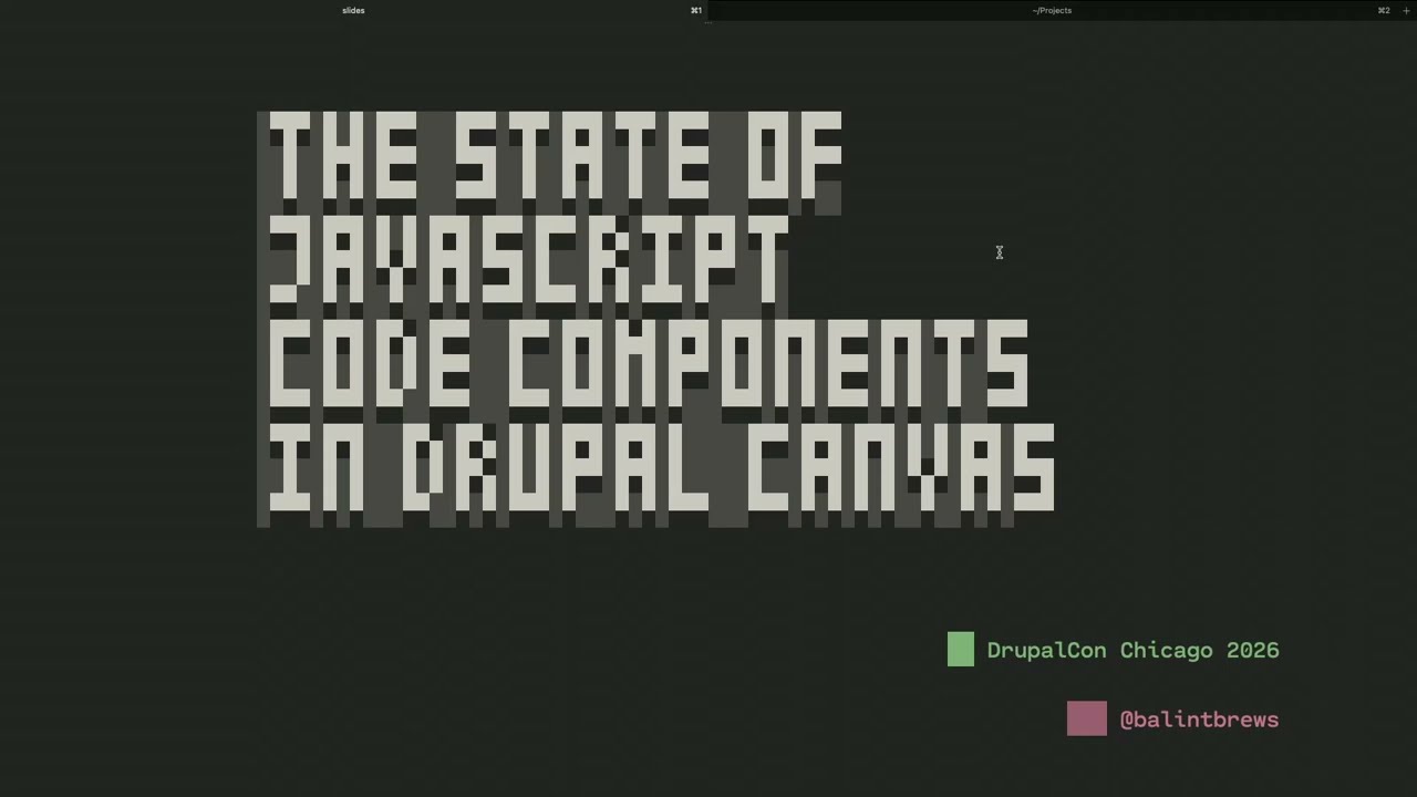 The state of JavaScript Code Components in Drupal Canvas