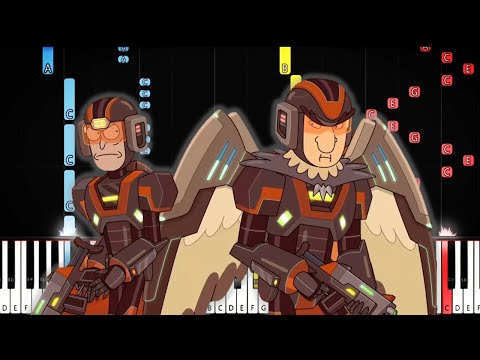 The Battle of Blood Ridge | Rick and Mort | IMPOSSIBLE Piano