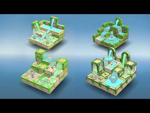 Flow Water Fountain 3D Puzzle Video