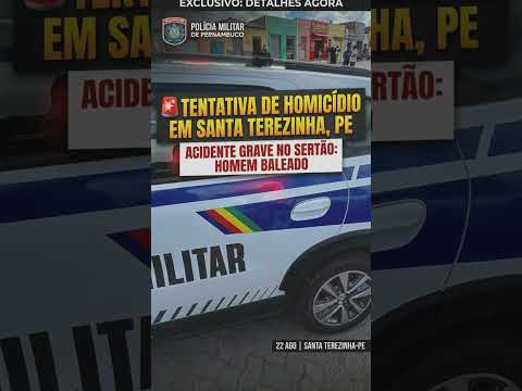 🚨 **TENTATIVA DE HOMICÍDIO EM SANTA TEREZINHA, PE** #panatitv