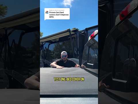 Bed Cover MPG Test | Don't believe a bed cover improves MPG? Watch me prove it. #bedcover #dually