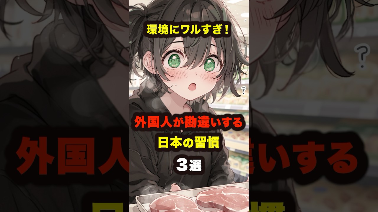 【海外の反応】「日本って環境に悪すぎ！」外国人が勘違いする日本の習慣３選 #海外の反応 #雑学 #日本