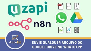 Envie QUALQUER arquivo do GOOGLE DRIVE no WhatsApp dos leads | Autotic
