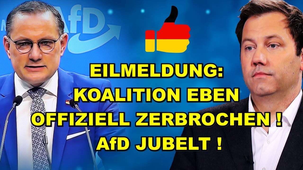 EIL: Koalition ZERBROCHEN! AfD JUBELT!