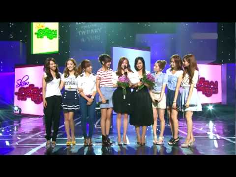 [100731] SNSD (소녀시대) - Good Bye MC special stage Yuri & Tiffany - 'Baby Baby'