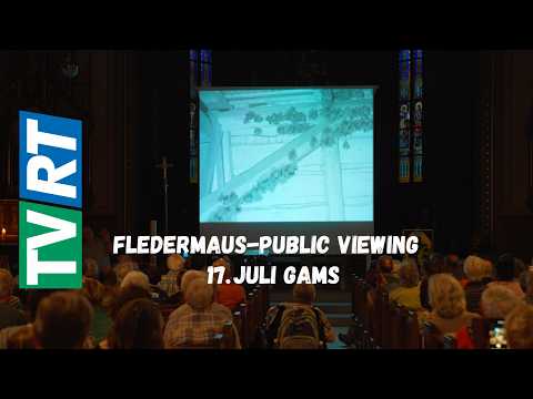 Fledermaus-Public-Viewing in Gams