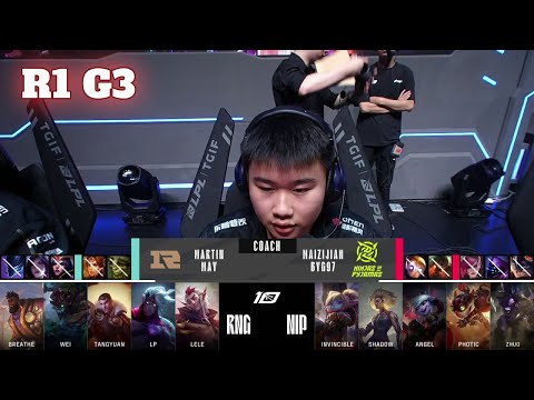 RNG vs NIP - Game 3 | Round 1 LPL Summer 2023 Playoffs | Royal Never Give Up vs Ninjas in Pyjamas G3