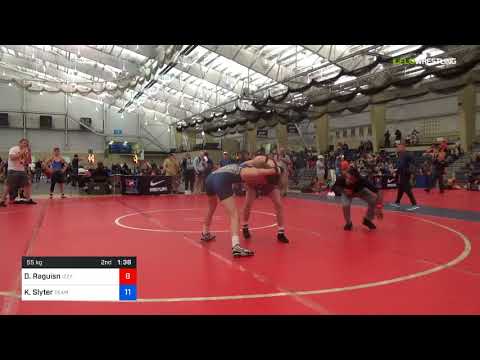 2018 UWW Cadet And U23 Nationals/UWW Cadet Greco-Roman 55 Round Of 16 - Dylan Raguisn (izzy) Vs. K