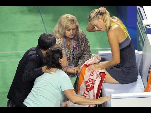 Maria Sharapova rolled her ankle in Tokyo 2011