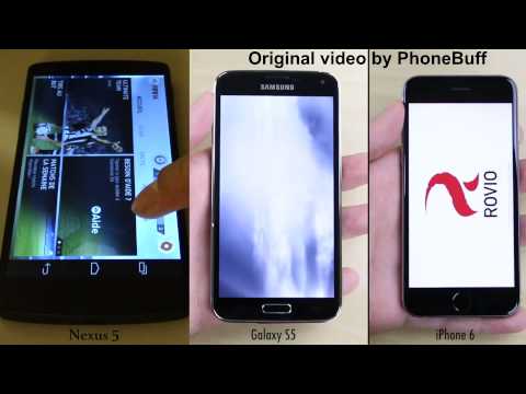 iPhone 6 vs Galaxy S5 vs Nexus 5 Speed Test