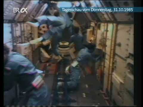 ARD Tagesschau vom 31.10.1985 - Shuttle STS-61A D1-Mission Tag 2