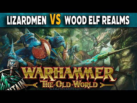 Lizardmen VS Wood Elf Realms - Warhammer The Old World Battle Report