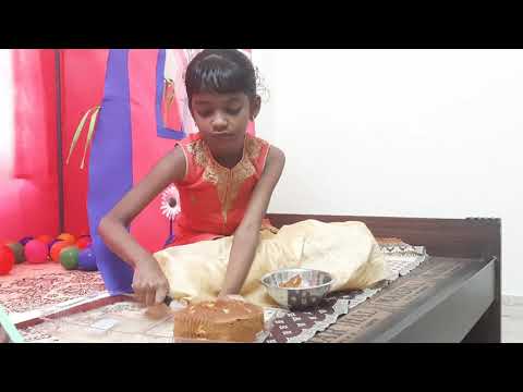 Vennela Cutting cake