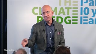 Amazon's Jeff Bezos Says Electric Delivery Vans Hit Road in 2021