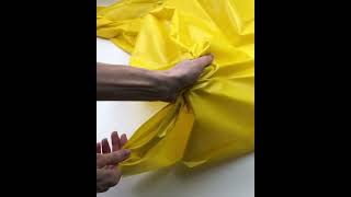 30116 Ткань плащовая MONCLER цвет Giallo Canarino, плотность 50 гр/м2, ширина 150 см на YouTube