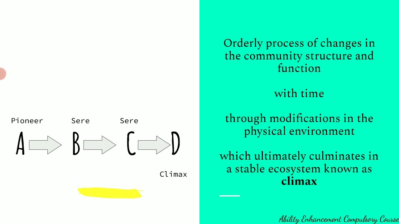 Ecological Succession | Plant Succession | EVS | Environmental Studies