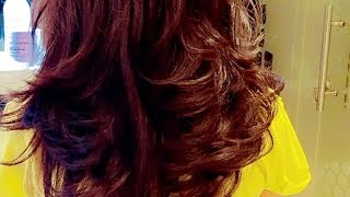 STEP HAIR CUT/layers hair cut/FORWARD GRADUATION CUT/HINDI M