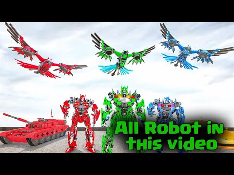 Robot gameplay video 2021 | Tank Robot Game 2021 – Police Eagle  | Robot  transformer android game