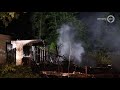 Weer brand op Camping Betuwe, chalet in vlammen op