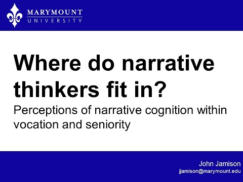 Where do narrative thinkers fit in?  --  2022 AoM Paper Presentation