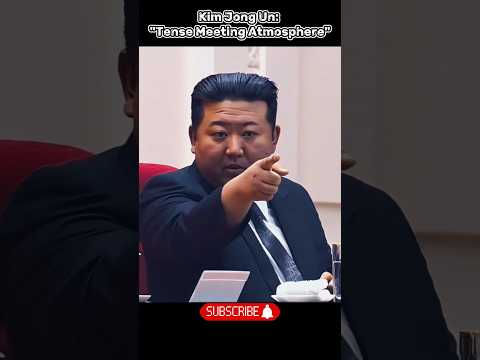 Kim Jong Un’s Intense Moment Caught on Camera! | Tense Meeting Atmosphere#shorts #fypviralシ