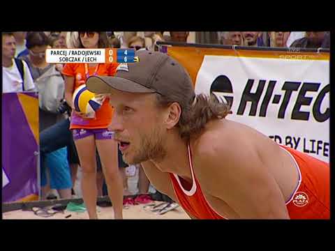 Plaża Open 2014 - Cieszyn - finał turnieju mężczyzn: Parcej/Radojewski - Sobczak/Lech